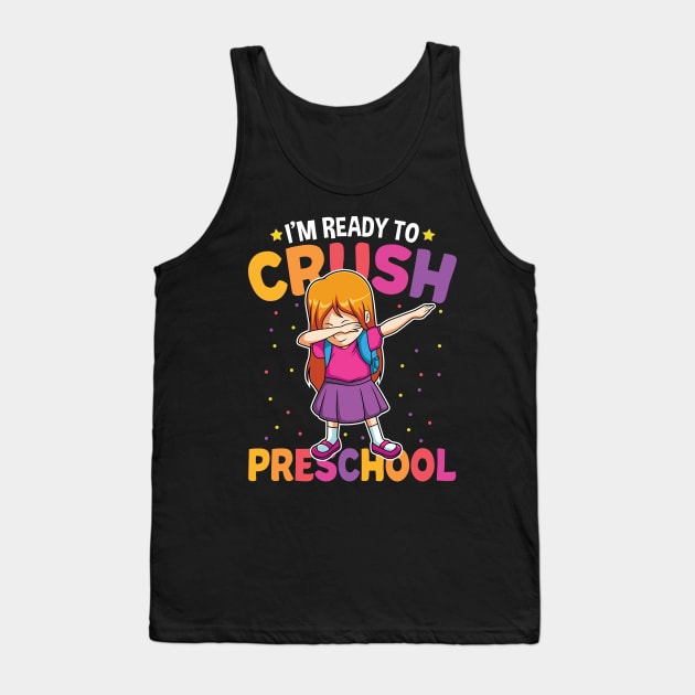 Dabbing Girl Preschool Funny Back To School Gift Tank Top by HCMGift